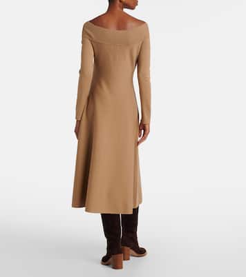 Abito midi Abrillong in misto cashmere | Ralph Lauren Collection