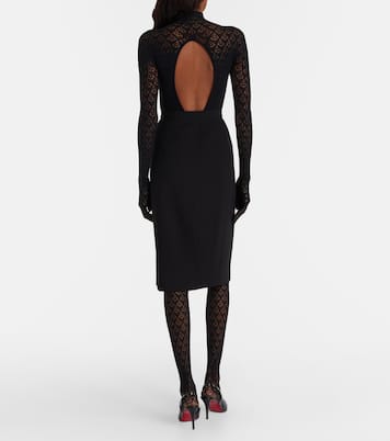 Mermaid cutout open-knit catsuit | Wolford