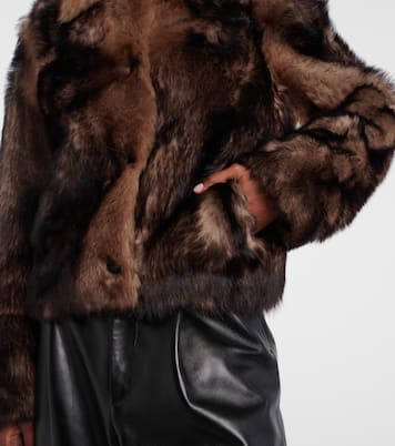 Chaqueta cropped de borrego | Yves Salomon