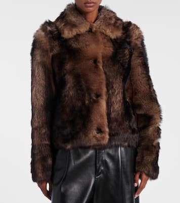 Chaqueta cropped de borrego | Yves Salomon