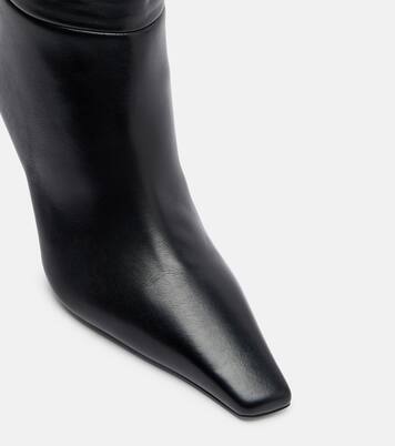 Stivali cuissardes Jamie 80 in pelle | Amina Muaddi
