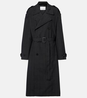 Bleecker plaid trench coat | The Frankie Shop