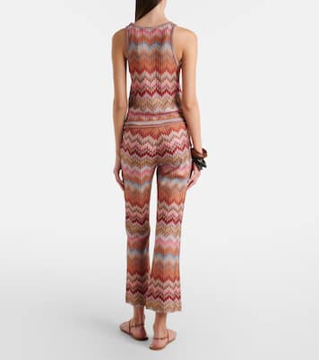 High-Rise-Hose mit Zickzack-Muster | Missoni