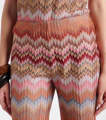 High-Rise-Hose mit Zickzack-Muster | Missoni