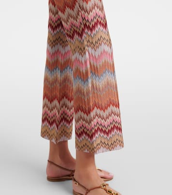 High-Rise-Hose mit Zickzack-Muster | Missoni