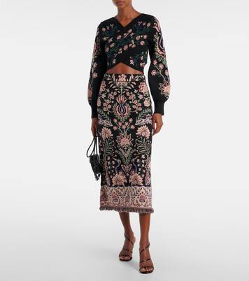 Marvelous Garden knitted wrap top | Farm Rio