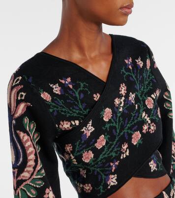 Marvelous Garden knitted wrap top | Farm Rio