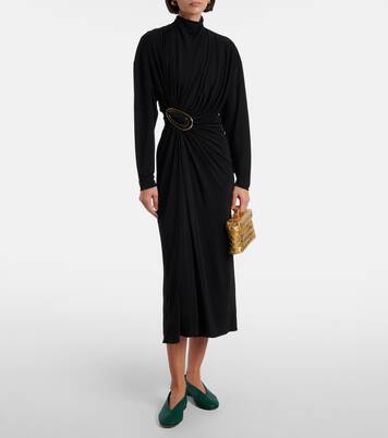 Rosa Intrecciato编织皮革芭蕾舞平底鞋 | Bottega Veneta