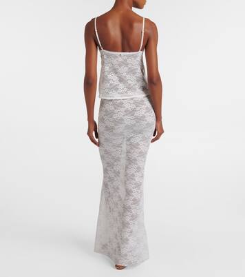 Jupe longue Rona en dentelle | Bananhot