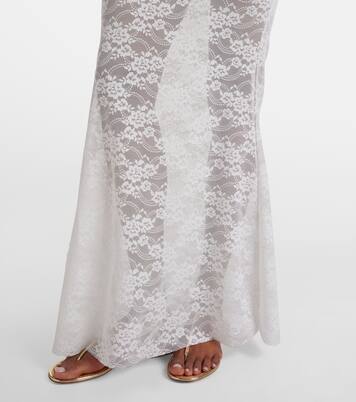 Jupe longue Rona en dentelle | Bananhot