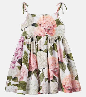 Floral cotton dress | Dolce&Gabbana Kids