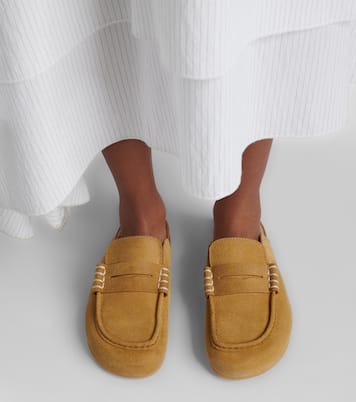 Slippers aus Veloursleder | JW Anderson