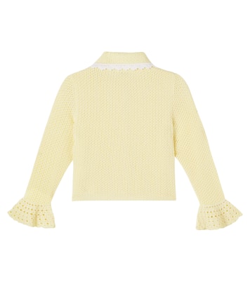 Cardigan en pointelle à cristaux | Self-Portrait Kids