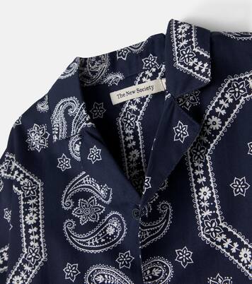 Aster paisley cotton bowling shirt and shorts set | The New Society