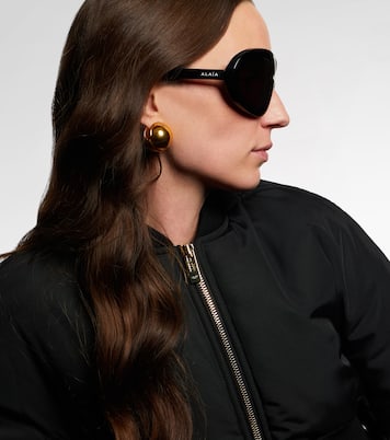Logo oversized sunglasses | Alaïa