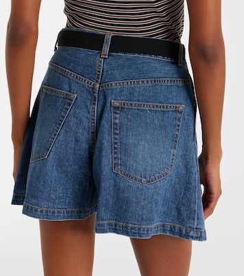 Paneled denim shorts | Sacai
