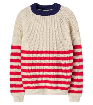 Reed striped cotton sweater | Cozmo