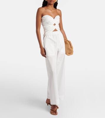 Arden cotton-blend wide-leg pants | Simkhai