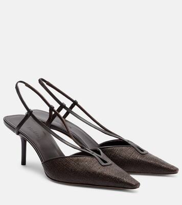 Pumps slingback Agitano in rafia | Max Mara