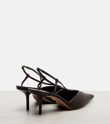 Pumps slingback Agitano in rafia | Max Mara