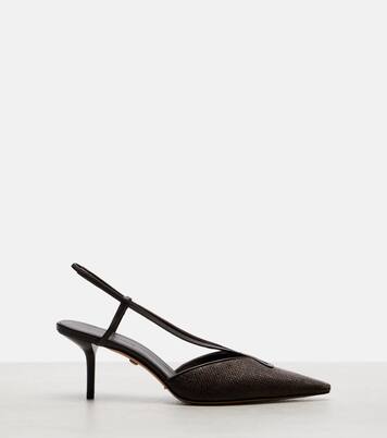 Pumps slingback Agitano in rafia | Max Mara