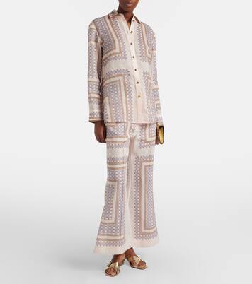 Metallic leather sandals | Roger Vivier