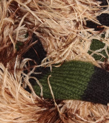 Feather, mohair and wool-blend scarf | Miu Miu