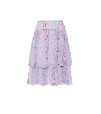 Falda midi de algodón y seda | See By Chloé