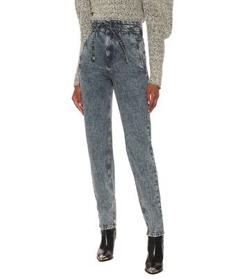 Jeans rectos Uduard de tiro alto | Isabel Marant