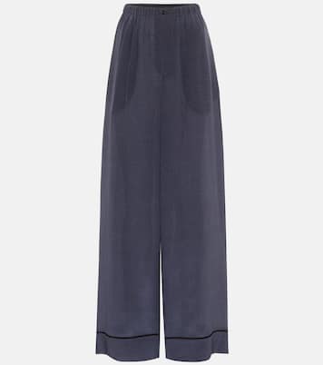 Pantalon de pyjama en soie à pois | Fendi