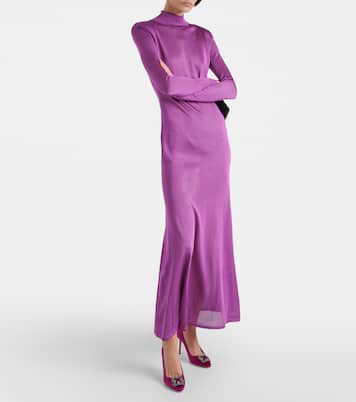 Escarpins Hangisi 90 en satin | Manolo Blahnik