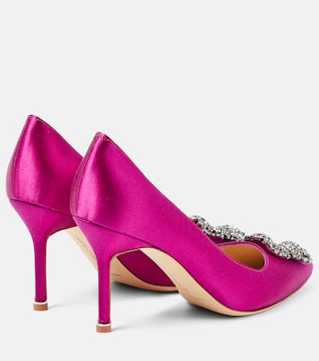 Escarpins Hangisi 90 en satin | Manolo Blahnik
