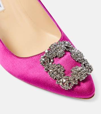 Escarpins Hangisi 90 en satin | Manolo Blahnik