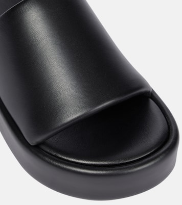 Rise leather platform slides | Balenciaga