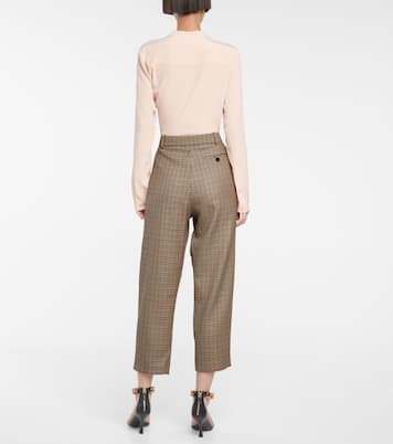Cavalry houndstooth wool pants | Stella McCartney