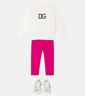 Sudadera de algodón adornada | Dolce&Gabbana Kids