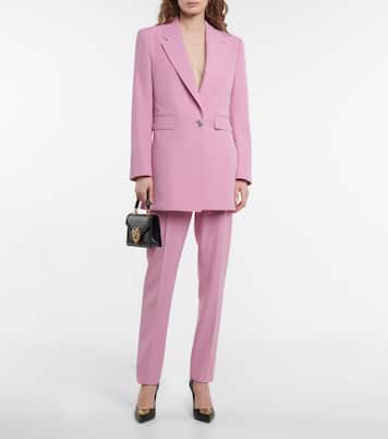 Pantaloni in twill tecnico a vita alta | Dolce&Gabbana