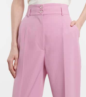 Pantaloni in twill tecnico a vita alta | Dolce&Gabbana