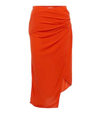 Falda midi fruncida | Helmut Lang