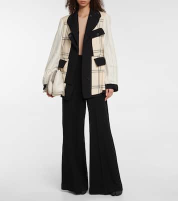 Reversible checked virgin wool jacket | Maison Margiela