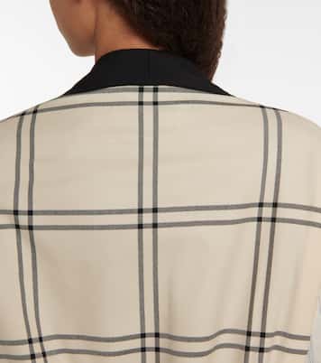 Reversible checked virgin wool jacket | Maison Margiela