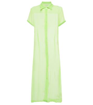 Robe chemise longue en soie | Dries Van Noten