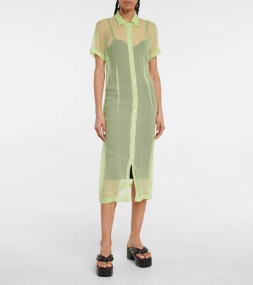 Robe chemise longue en soie | Dries Van Noten