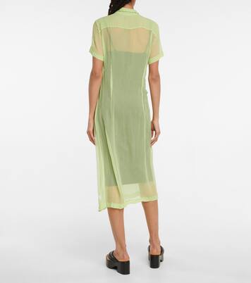 Robe chemise longue en soie | Dries Van Noten