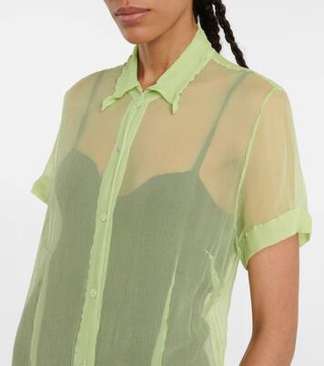 Robe chemise longue en soie | Dries Van Noten