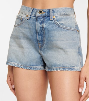Short Charlotte à taille haute en jean | Khaite