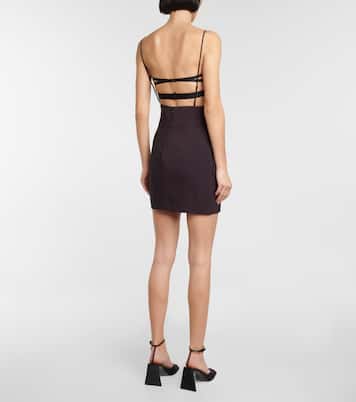Cutout mesh-paneled minidress | Nensi Dojaka