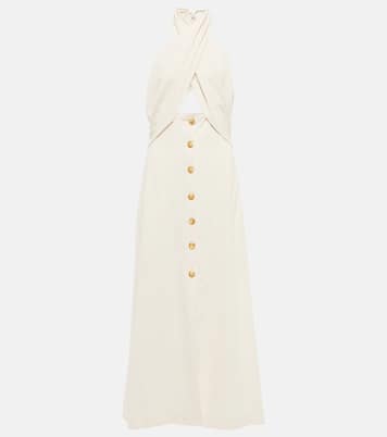 Soffio cutout halterneck midi dress | Nanushka