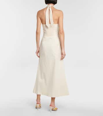 Soffio cutout halterneck midi dress | Nanushka