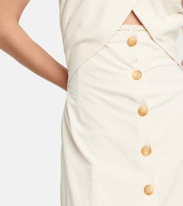Soffio cutout halterneck midi dress | Nanushka